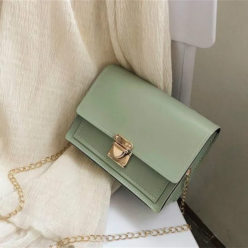 

Bags for Women 2021 The New Korean Version of The Wild Foreign Messenger Bag Fashion Chain Shoulder Small Square Bag