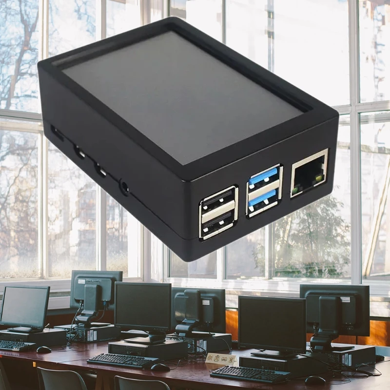 

3.5 Inch Touch Screen 480*320 LCD Display ABS Case Protective Cover Shell for Raspberry Pi 4 Model B M18