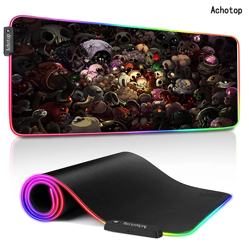 

Цветная (RGB) Исаака 90x40 см большой игровой клавиатуры Мышь Pad XXL компьютерный геймер стол для планшета, Мышь зарядного устройства с двух сторо...