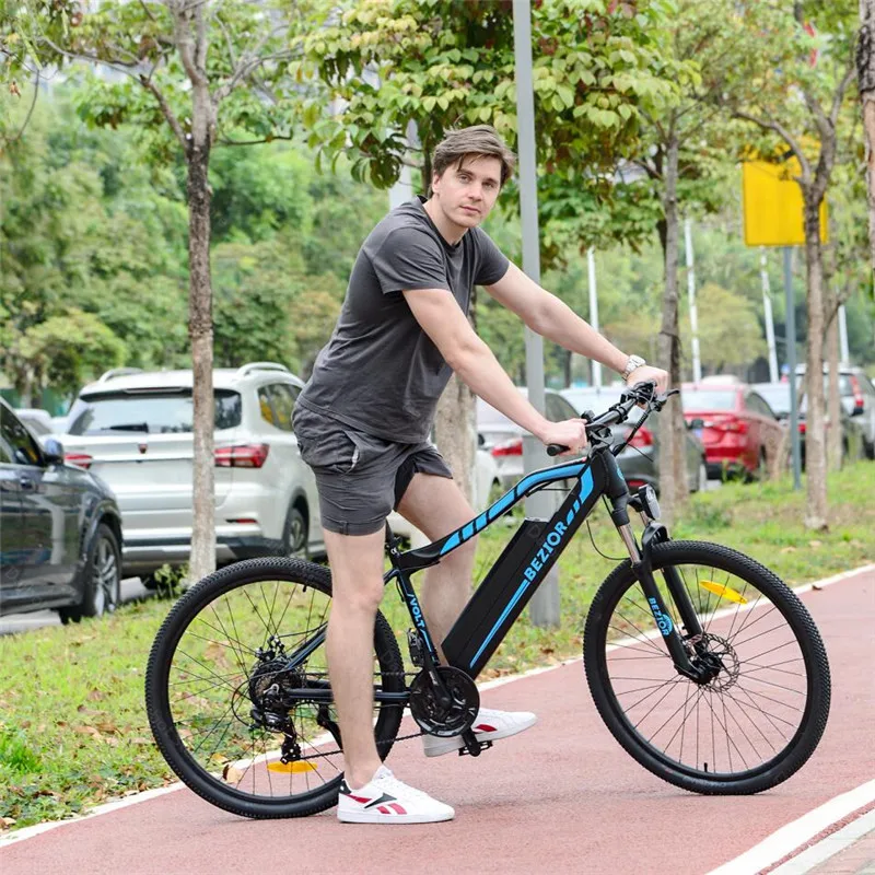 BEZIOR M1 электрический мопед 2 колеса электрические велосипеды 27 5 дюймов 250 Вт 48 в