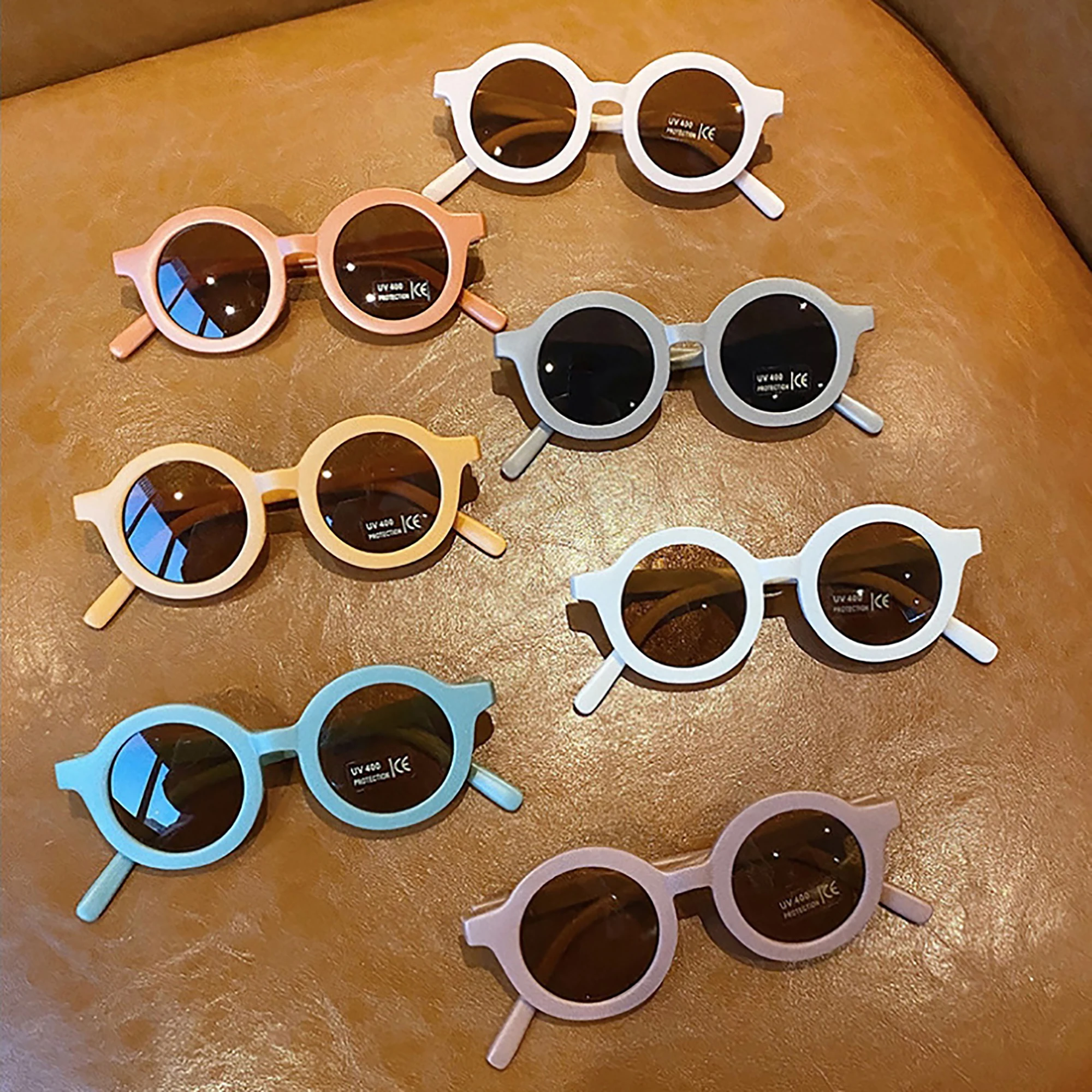 

2-6Year Baby Kid Sunglasses Vintage Boys Girls UV400 Beach Eyewear Party Photos Decors Gift