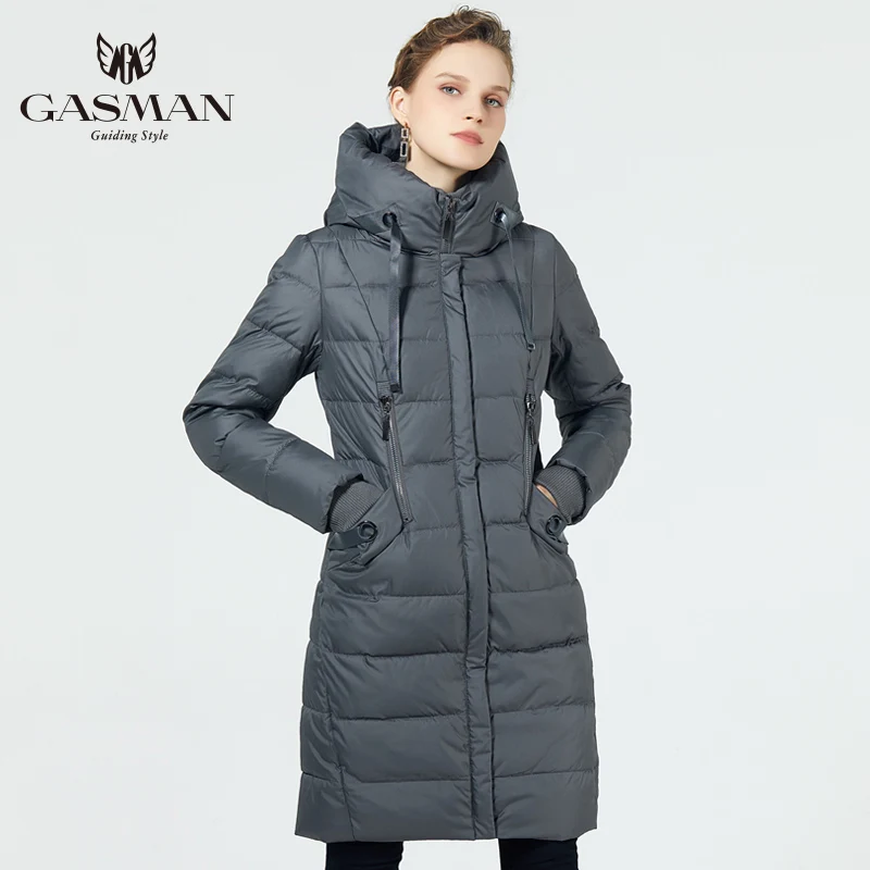 GASMAN 2019 новое зимнее женское пальто женская Верхняя одежда на зиму модная