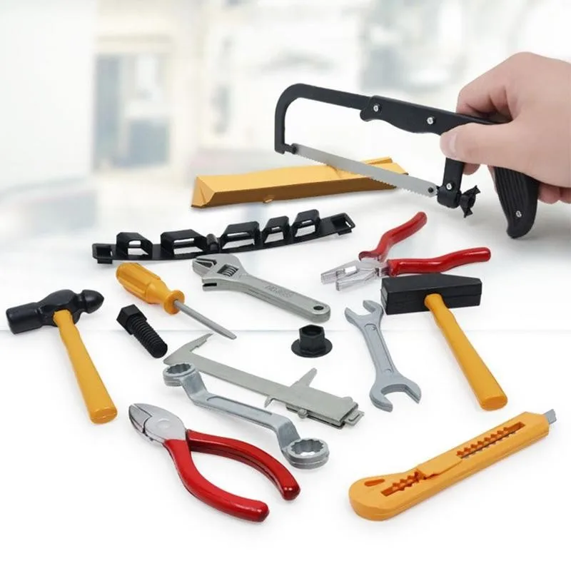

Simulation Repair Drill Tools Set Safe Plastic Children Toy Maintenance Pretend Tongs Screwdriver Hammer Tools Z3Z9