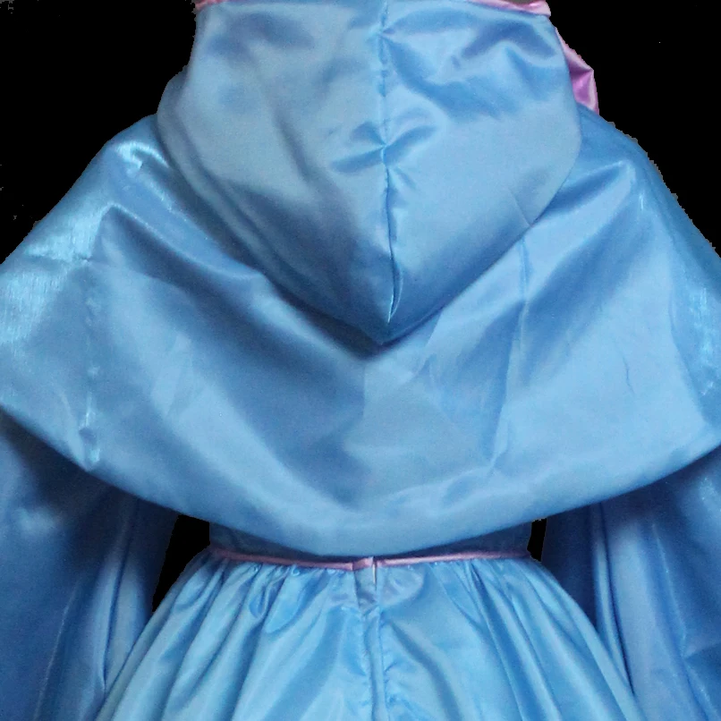 Movie Cinderella Princess Cosplay Costume Fairy Godmother Stage Performce Dress With Hood For Halloween Party Carnival images - 6