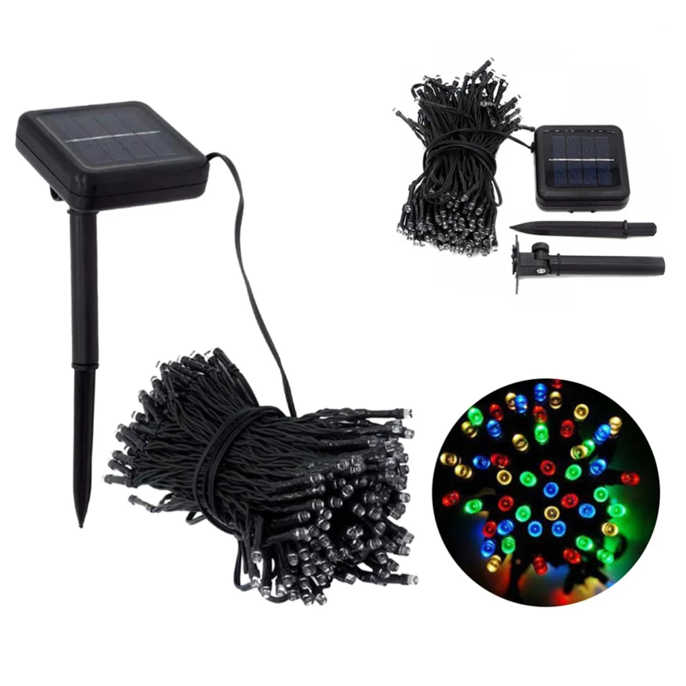 

12m 100 LED Solar String Lights Outdoor Waterproof Fairy Light String for Christmas Home Wedding Party Bedroom Birthday Decorati