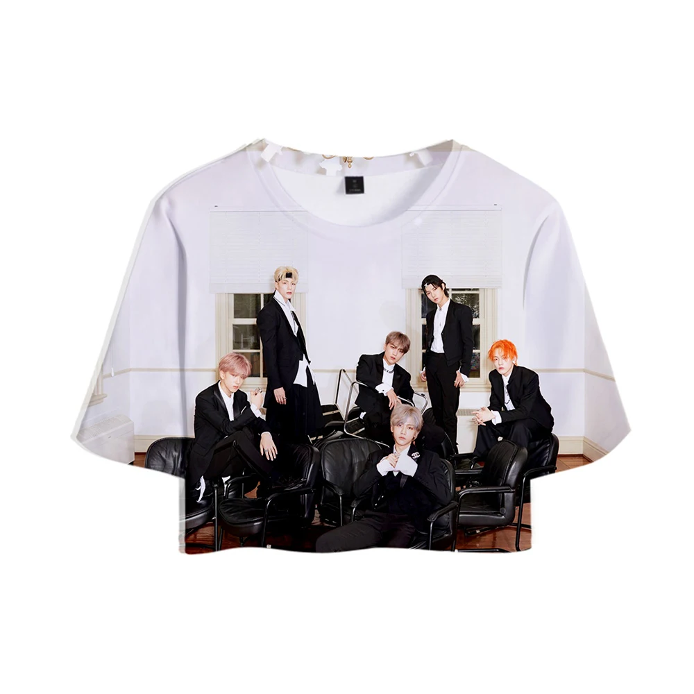 KPOP NCT DREAM 2019 новый альбом WE BOOM 3D топы с принтом для девушек короткая футболка