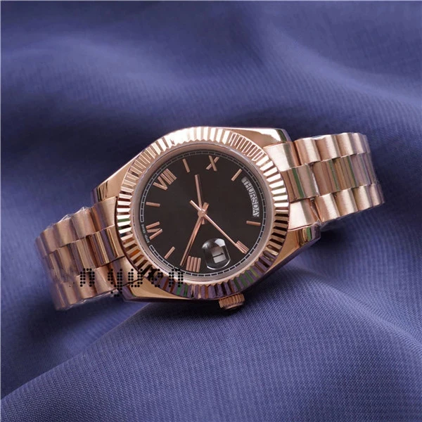 

Classic New Men Automatic Mechanical Watch Datejust Stainless Steel Sapphire Silver Rose Gold Green Rome Dial Blue Watch
