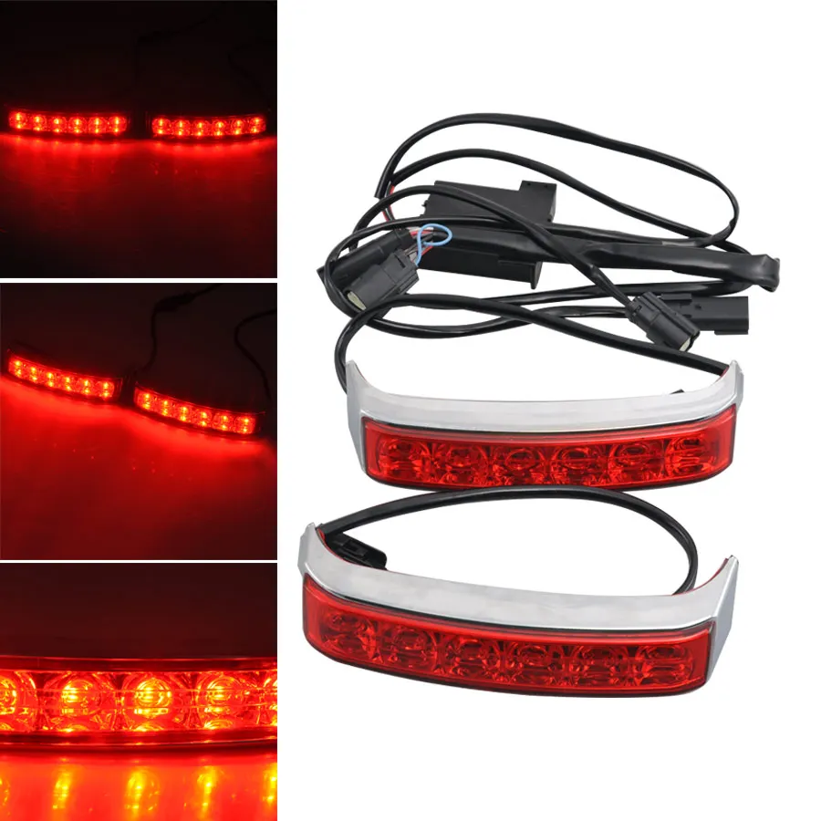 Мотоциклетсветодиодный светодиодная сиденья сумка задний стоп светильник