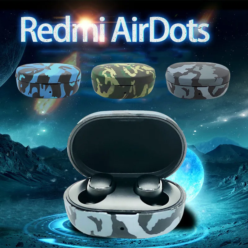 Чехол для наушников Redmi Airdots беспроводной силиконовый чехол с Bluetooth