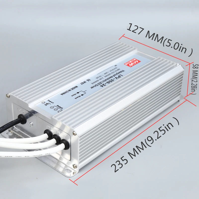 

24V250W waterproof switching power supply LPV-250W-24V/10A/LED constant voltage waterproof switching power supply