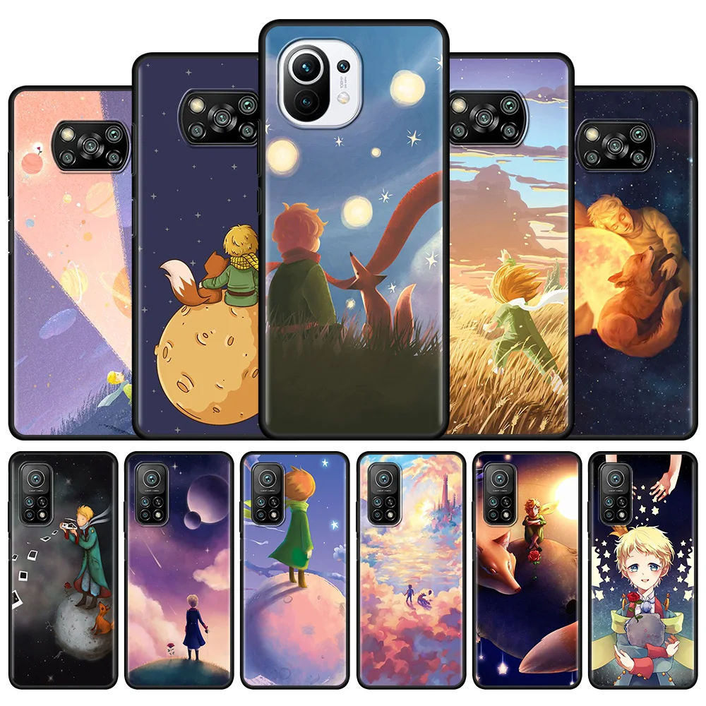 

Silicone Phone Case for Xiaomi Mi Poco X3 Pro M3 Pro 5G F3 Pocophone F1 Funda Capa Back Cover Art Little Prince