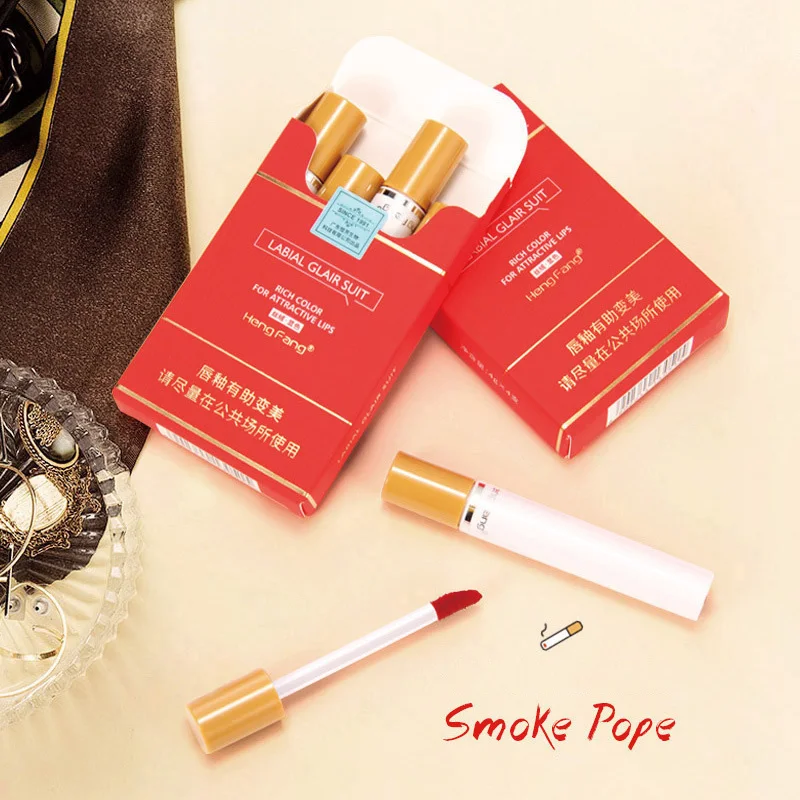 Портативная блесна для сигарет 4 шт./кор. губ молочного чая бархатный блеск