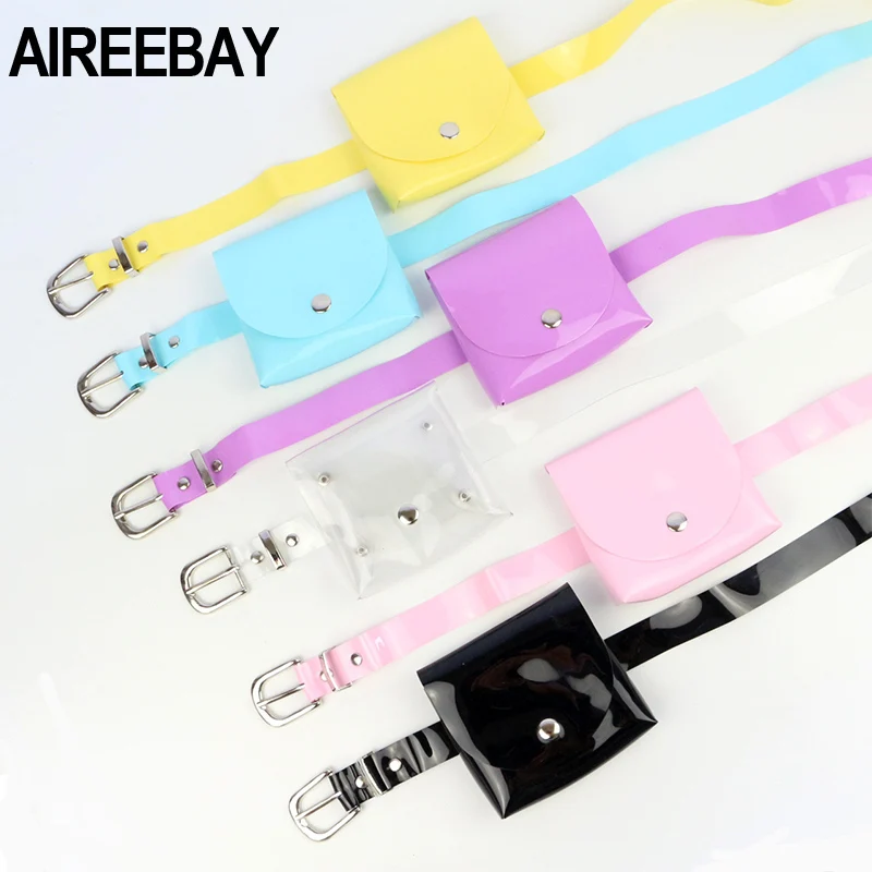 AIREEBAY/Модная Прозрачная женская поясная сумка прозрачные поясные сумки для