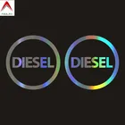 Aliauto оригинальная искусственная дизельная Автомобильная Обложка для масляного бака, автомобильный Стайлинг, виниловая 3D наклейка, 10 см * 10 см