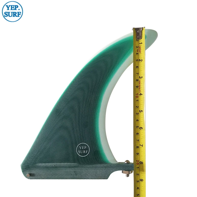 Зеленый/синий/коричневый цвет серфинг Лонгборд плавник 8 дюймов серфинга