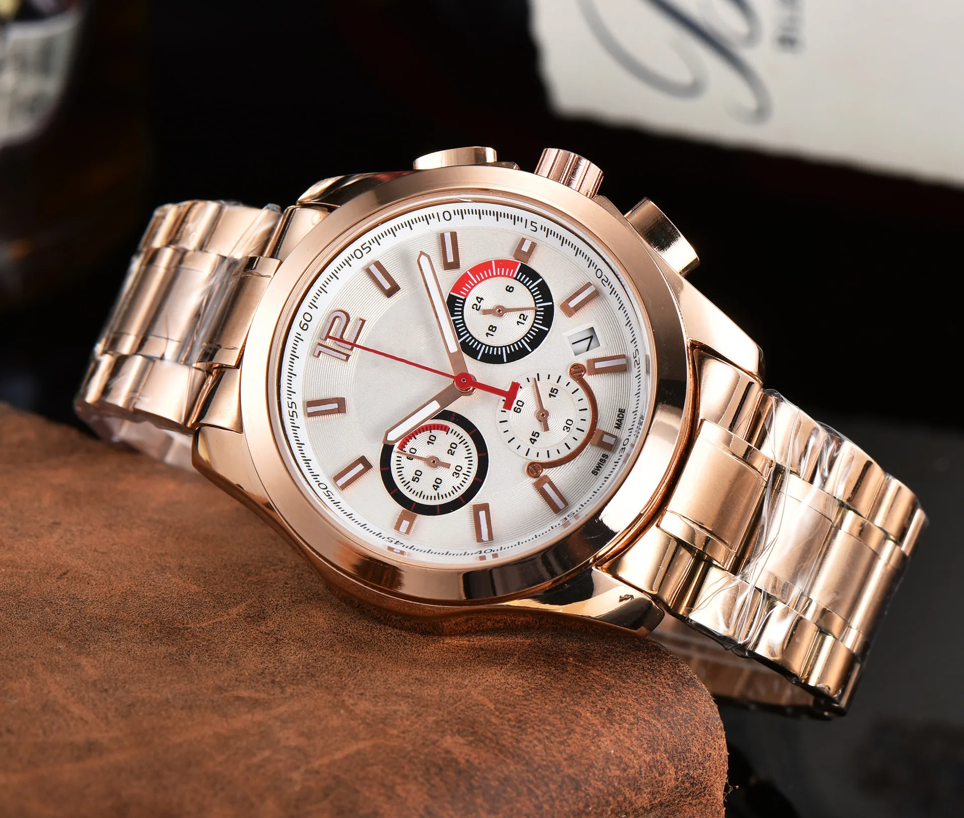 

Men's Watch Brand Watch Quartz Watch Men's Watch Fashion Men's Watch Steel Band Watch Casual Watch Calendar Watch Belt Watch