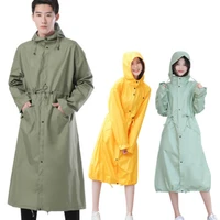 long raincoats women men waterproofoutdoors rain ponchos coat jackets female chubasqueros impermeables mujer big size