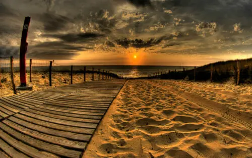 Шелковый плакат с красивым закатом и художественным принтом домашний Настенный