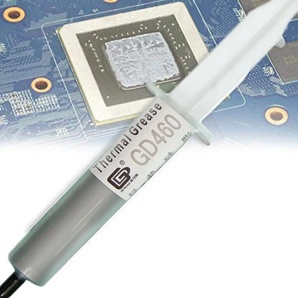 

1 шт. 30 г GD460 термопроводящая смазка, паста, вес нетто, пластырь для PS4, силикон для блока GPU, серебристый радиатор SY1 Gram