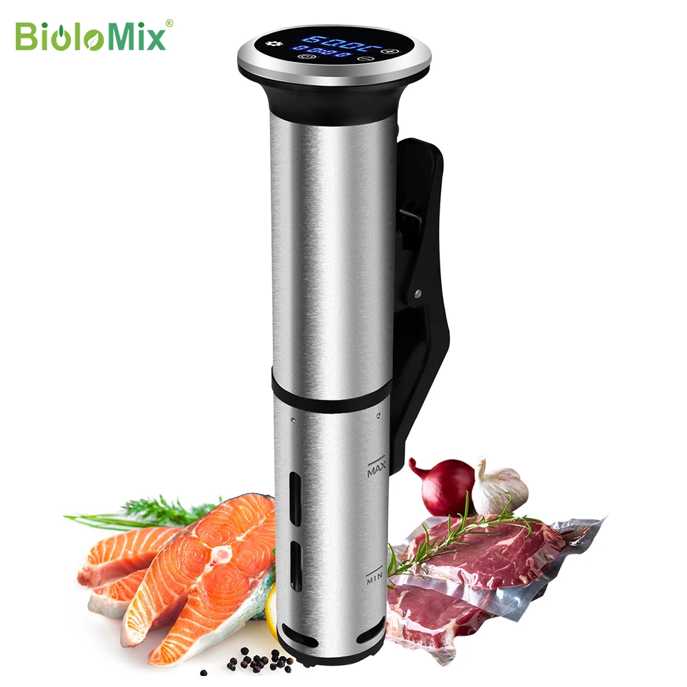 Geração de Aço Circulador de Imersão Ipx7 à Prova Biolomix Inoxidável Sous Vide Fogão Dwaterproof Água Digital Preciso Máquina 2nd