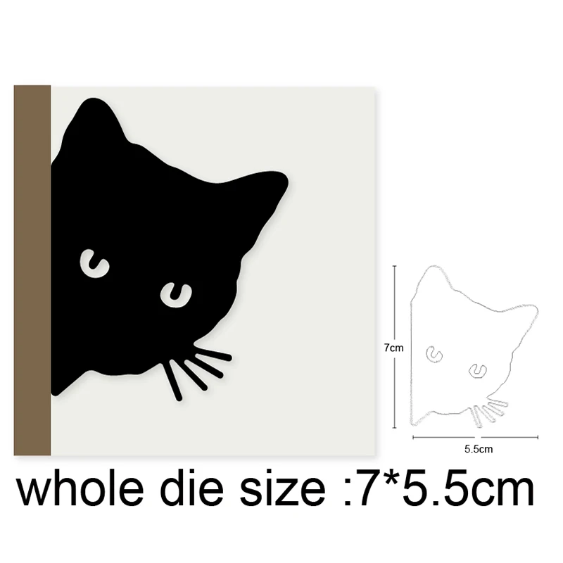 

lovely cat cutting die for DIY Scrapbooking photo album Decorative Embossing DIY Paper Cards