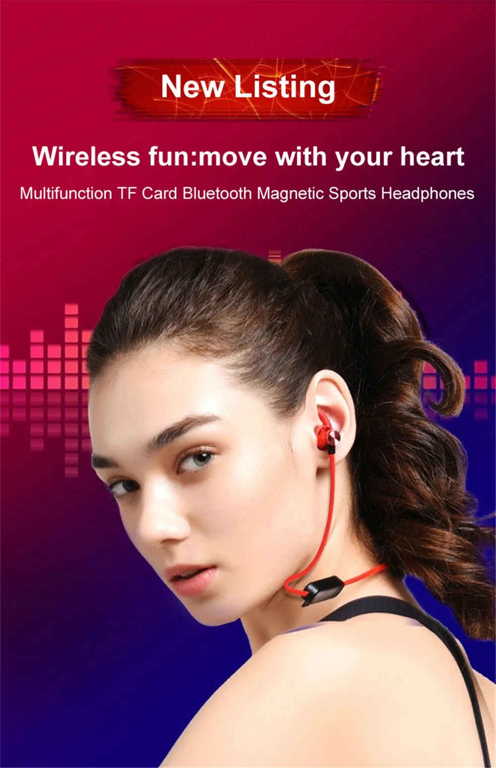 XT22 беспроводные наушники bluetooth наушники Поддержка TF карты Спортивная гарнитура громкой связи стерео наушники с микрофоном для мобильного телефона