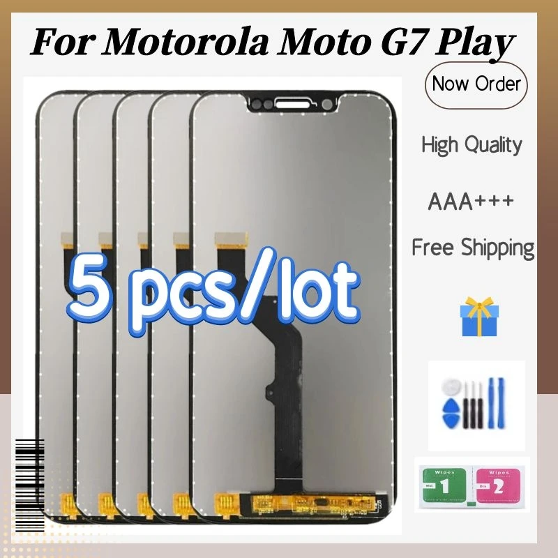 Pantalla LCD OLED G7 Play de 5,7 pulgadas para Motorola Moto G7 Play XT1952, repuesto de montaje de digitalizador con pantalla t&aacute;ctil, 5 unids/lote-0