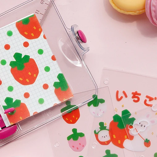 

4PCS/LOT Good Time Theme Cute Cartoon PVC Isolated Boards 6*8cm For Mini Coil Book DIY Index Pages Gift