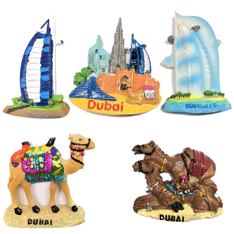 

Refrigerator Magnets Dubai Tourist Attractions Souvenirs Resin Fridge Magnets Refrigerator Decorations