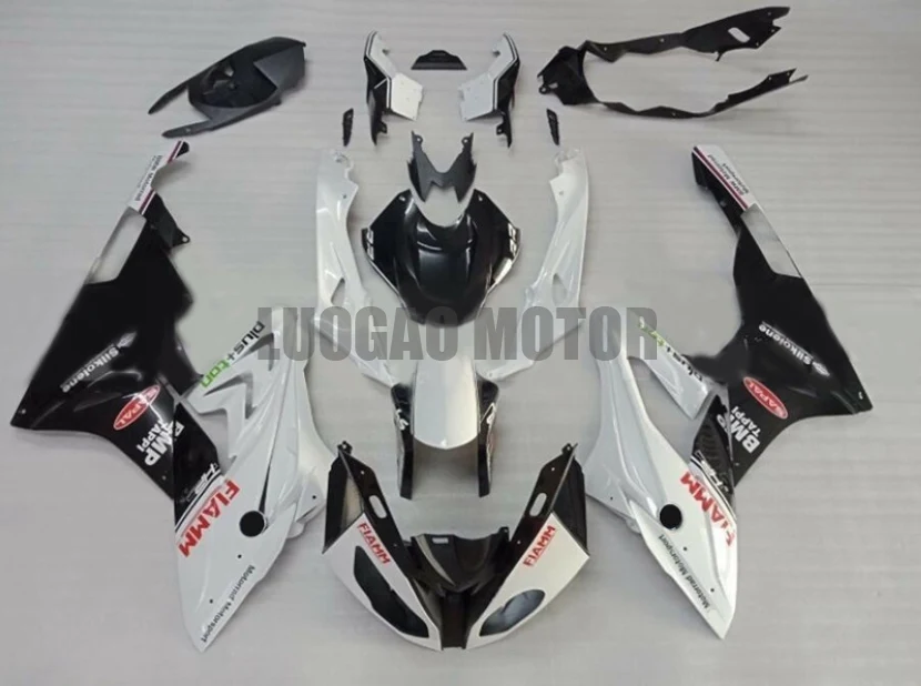

Injection Free Customize Fairings kit for black white FIAMM BMW S1000RR 2015 2016 Motorcycle bodywork S 1000RR 15 16 Body Kits
