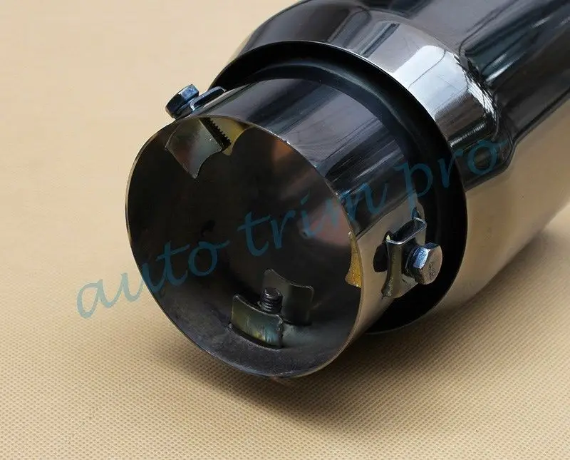 Универсальный 76 мм 3 дюйма на входе сзади глушитель выхлопной трубы наконечник