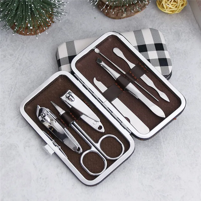 7 шт./компл. Роскошные посылка Многофункциональный педикюр/Маникюрный набор