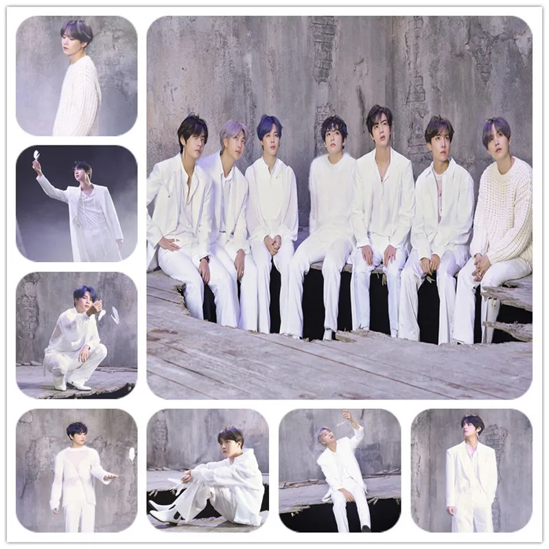 8 шт./компл. Kpop Bangtan Boys карта души 7 постер темная версия Фотокарта концепция фото