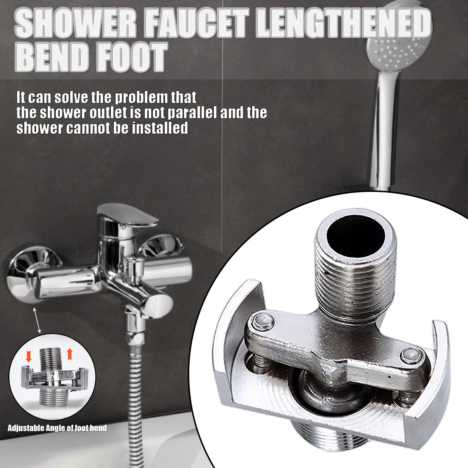 Смеситель для душа с удлиненной налокотной ножкой редуктор эксцентриковый винт