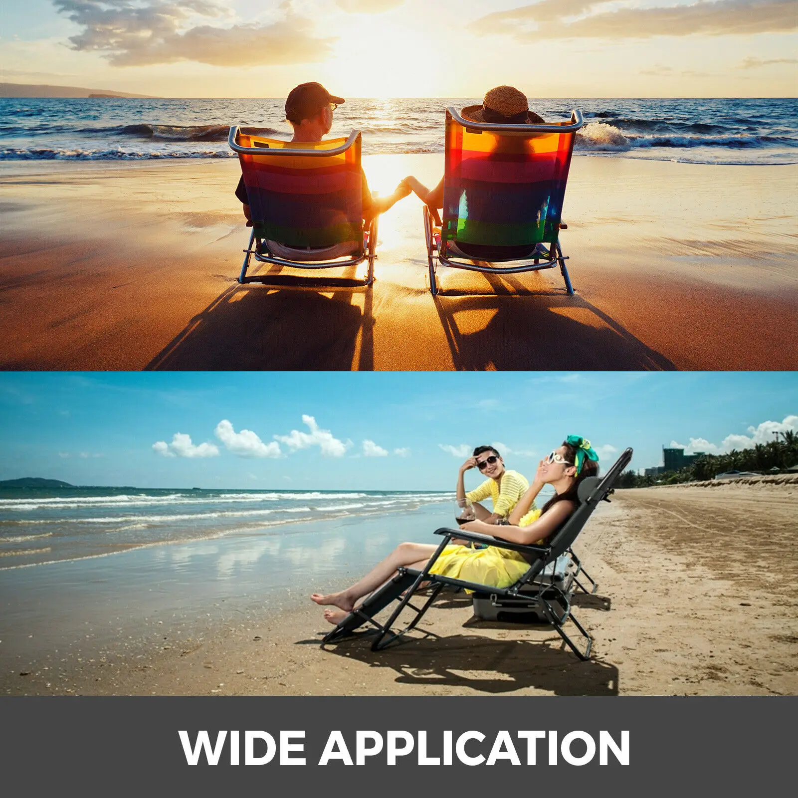 Online VEVOR Reclinable Silla Plegable Con Reposapiés Portátil Silla Para La Siesta Al Aire Libre Playa Sol Camping Pesca Silla De Salón