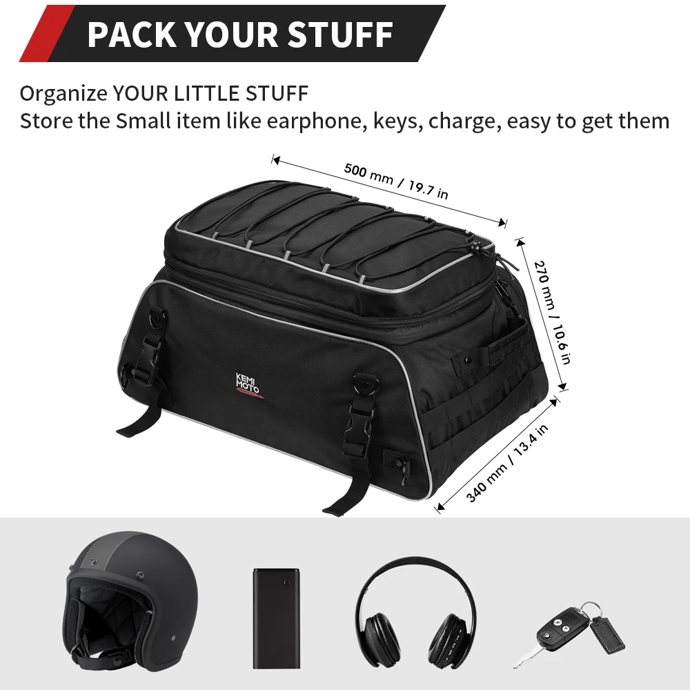 

Хвостовая сумка для багажа мотоцикла, туристическая сумка, сумка для багажника, складные сумки для багажника с ремнями, водонепроницаемые туристические сумки для Road King Street