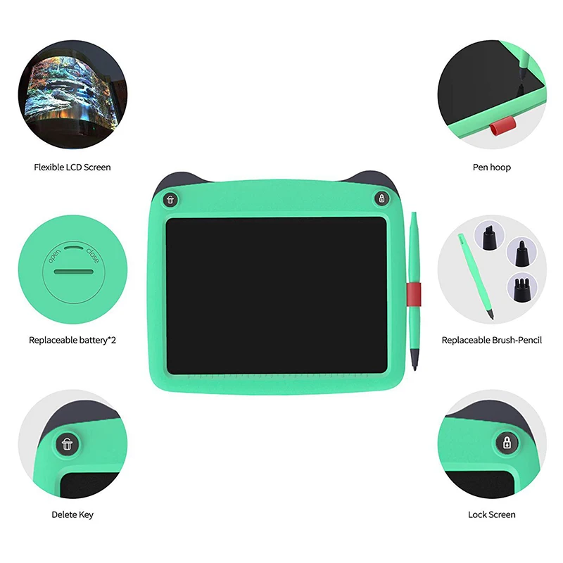 Цветной экран 9 дюймов электронная доска для письма каракули доска-лучшие