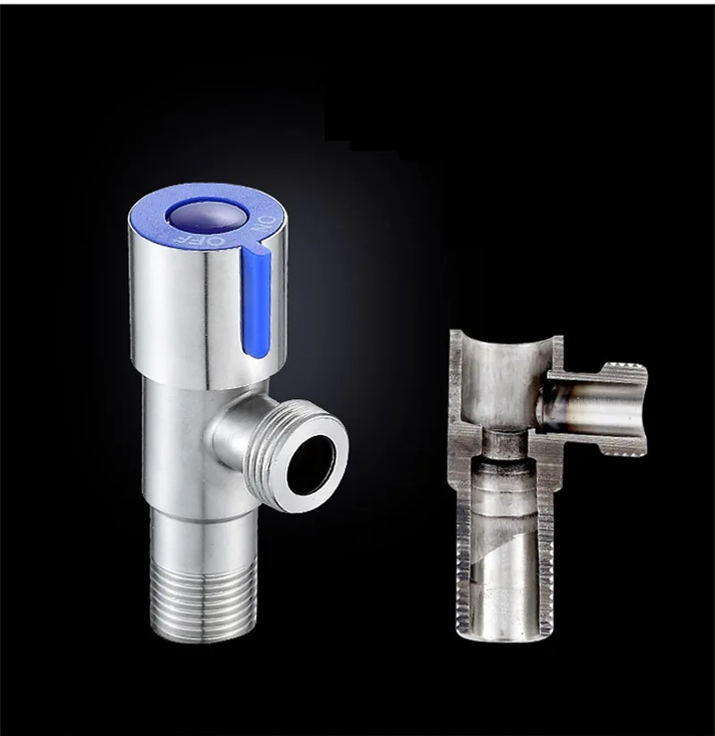 Душевой кран Dofaso G1/2 из нержавеющей стали с толстым треугольным переключателем контроля угла воды.