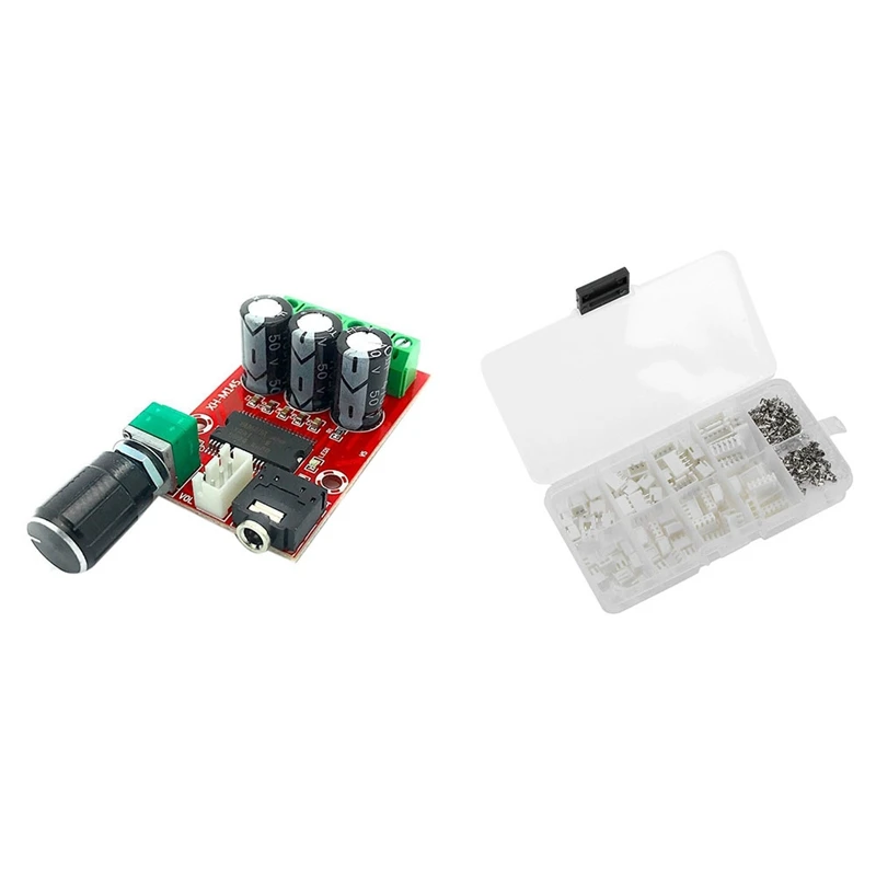 

1 Set Pitch Terminal Kit Housing Header JST Wire Connector Kits & 1 Pcs Class Audio Amplifier Module With Jack Input