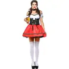 Сексуальный костюм горничной в стиле Октоберфест Костюм дирндль баварийская пивная вечеринка служанка