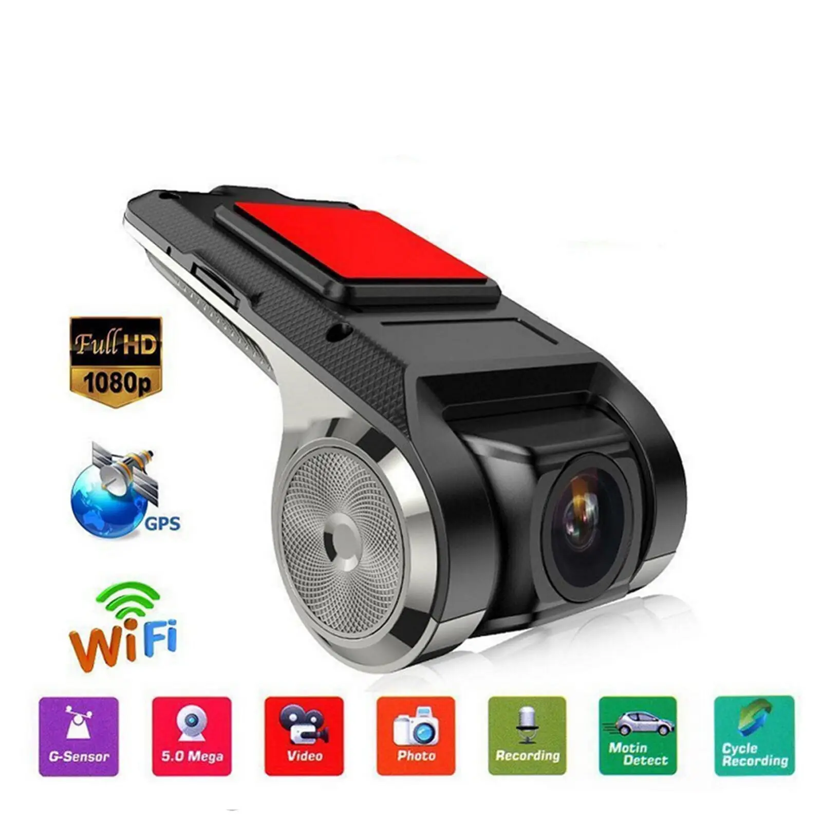 1080P USB Автомобильный видеорегистратор для автомобиля DVR камера DVD Android плеер