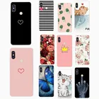 Силиконовый чехол для Xiaomi Redmi Note 5, чехол с 5,99 'Обложка с цветочным рисунком кошки любящее сердце для Xiaomi Redmi note 5 pro 4 4X 5A