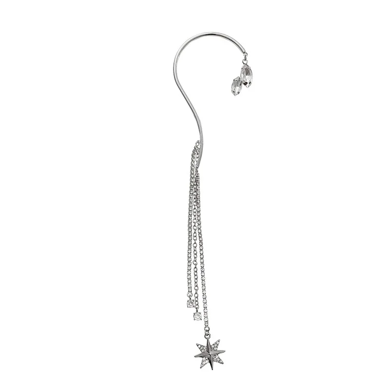 

In 2020, the new style is full of exaggerated fringed ears hung with no hole French web celebrity personalized long fringe earri