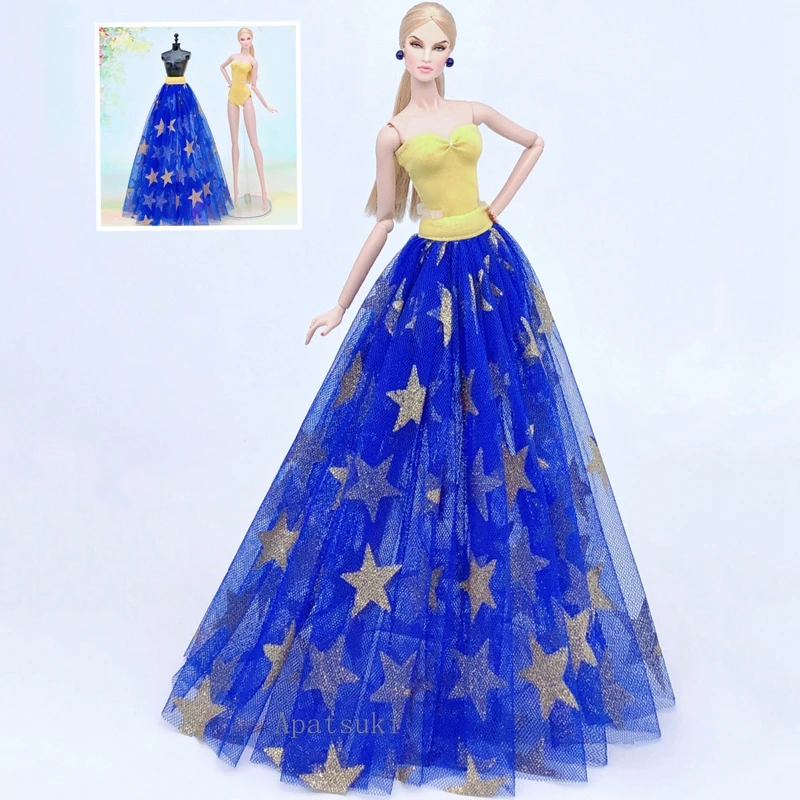 Модное Желтое Бикини для кукол Барби 2 шт./лот Одежда купальник-монокини