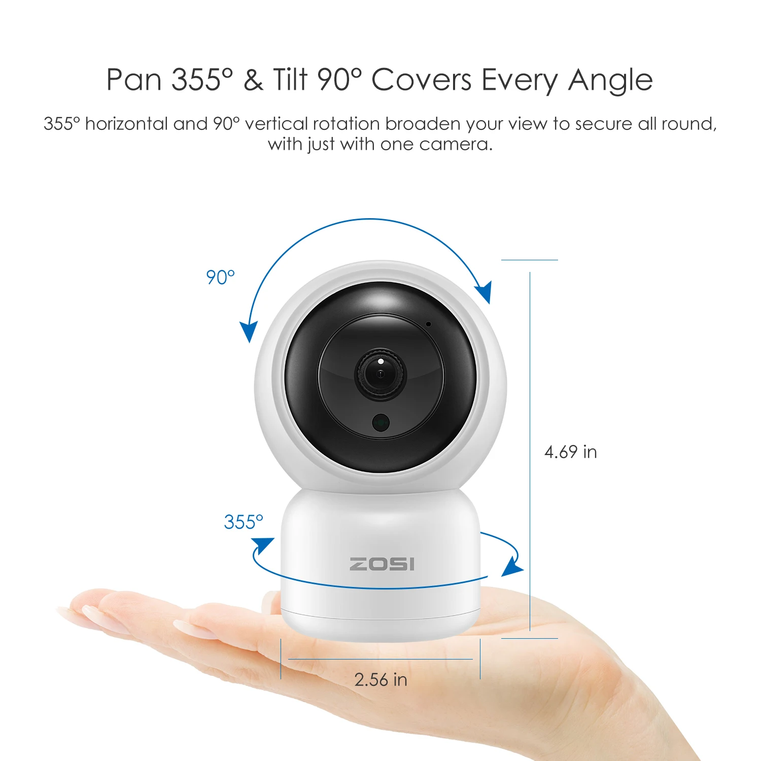 1080P HD Wi-Fi Камера видеонаблюдения ZOSI 2 Мп IP камера радионяня автоматическое
