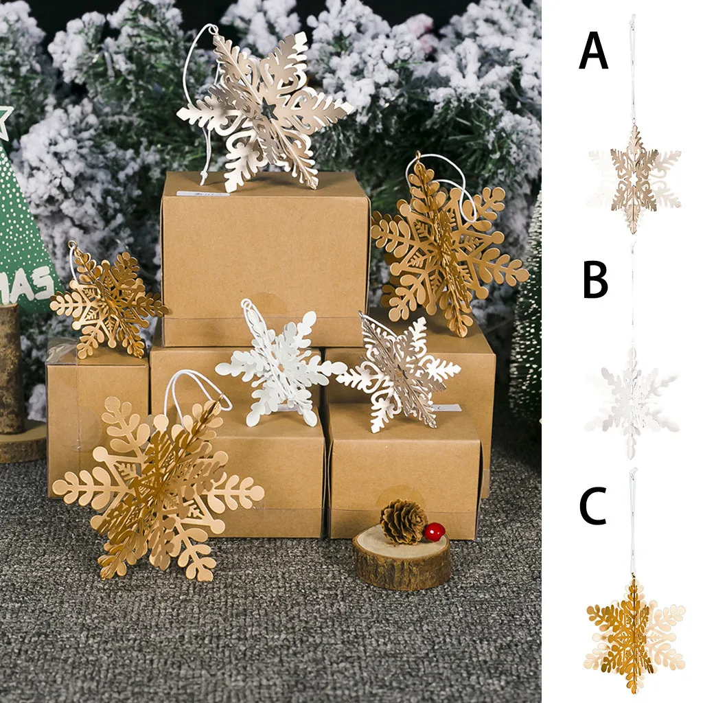 Кованого железа Подвеска из снежинки Рождественские украшения Подвески подарка