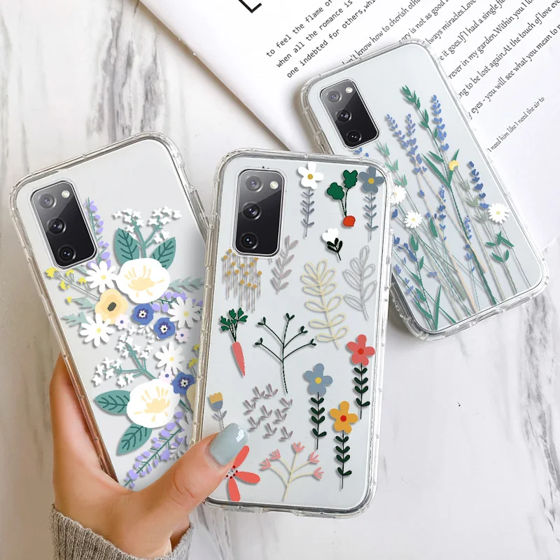 

S21 Ultra Case Anti-fall Case Flower Case For Samsung S20 FE S20 Ultra S10 S21 S30 Plus Note 20 Plus Ultra M51 M31 M11 M21 Cover