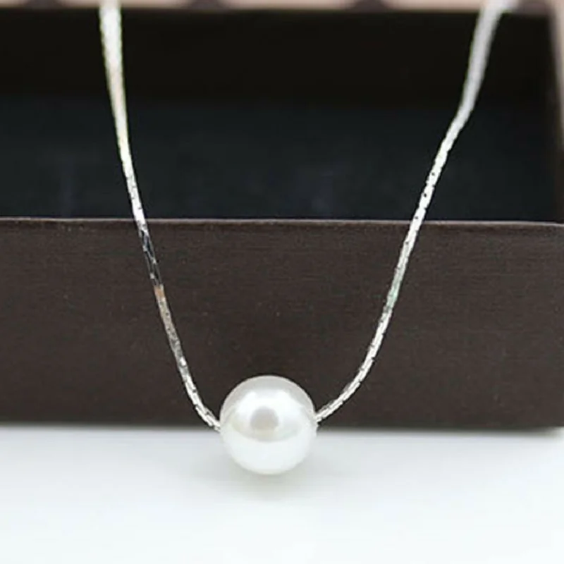 

Classic Pendants Necklace Chokers Women Girls Fashion Jewelry Accessories Pearl Collar Snake Chain Initial Collier Femme Kolye