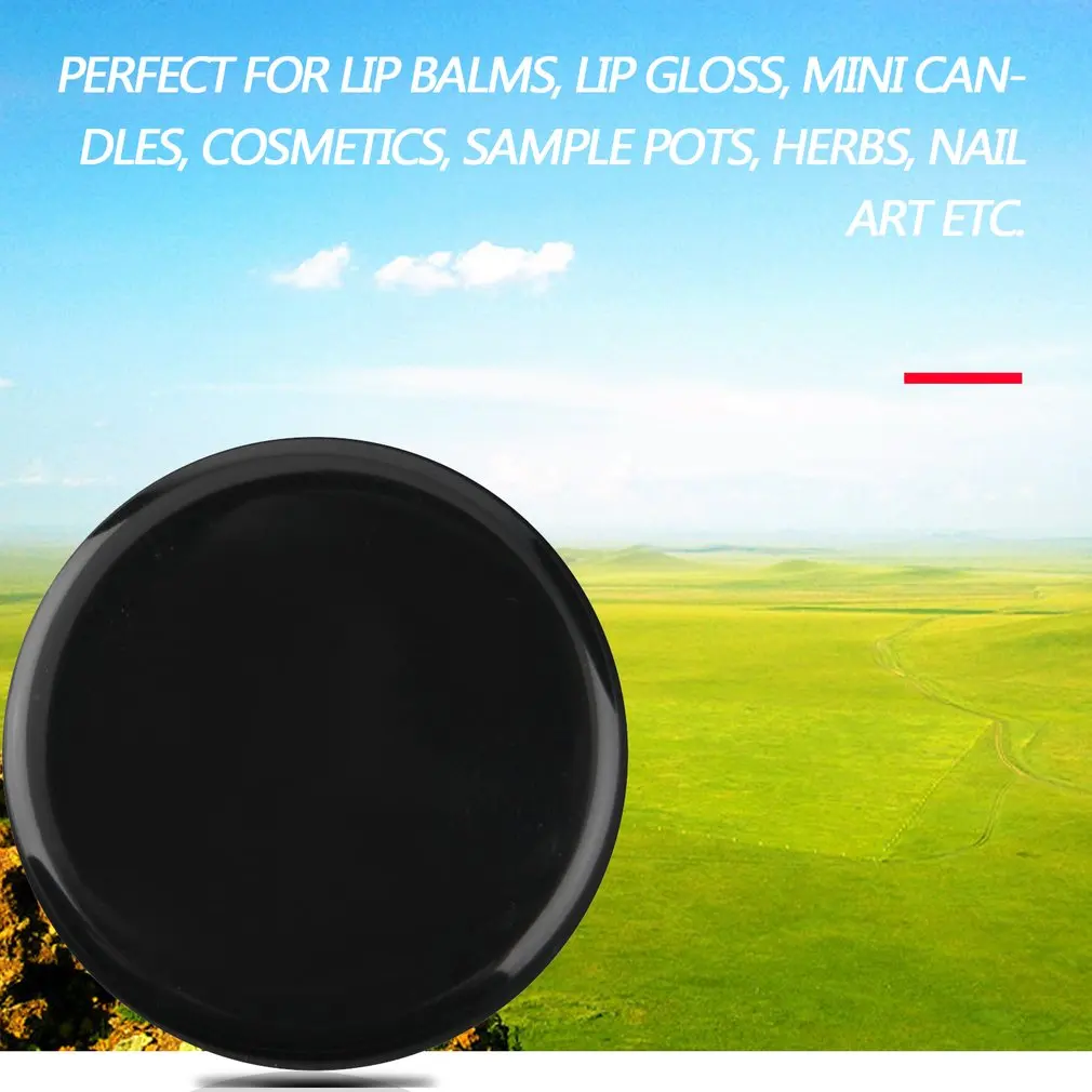 

Mini Size and Light Weight Portable Cosmetic Empty Jar Pot Eyeshadow Makeup Face Cream Lip Balm Container Refillable Bottles