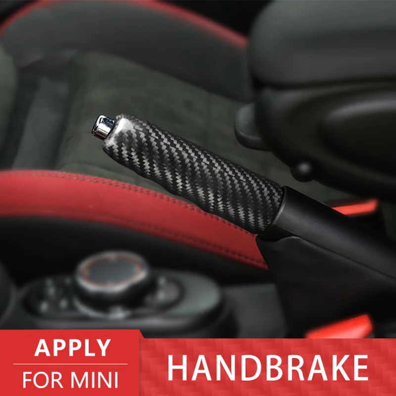 

Car handbrake cover Carbon Fiber for Mini Cooper F55 F56 F57 Automotive Accessories Interior Car Handbrake Grip Covers Trim